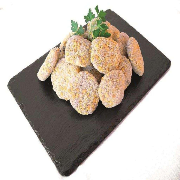 1 kg of breaded beef nugget, 30 units. Approx.