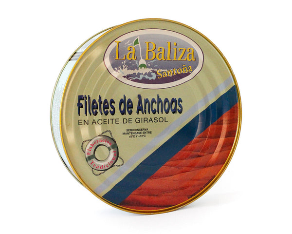 Anchoas en aceite de girasol LA BALIZA 900g