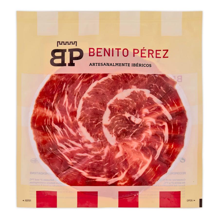 Dishes of 100% Iberian Acorn-Fed Ham Sliced ​​with a Knife 