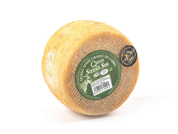 Large semi-cured goat cheese