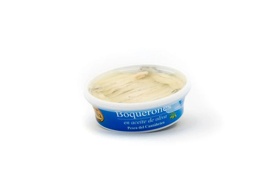 Cantabrian anchovy in olive oil, 190g tub.