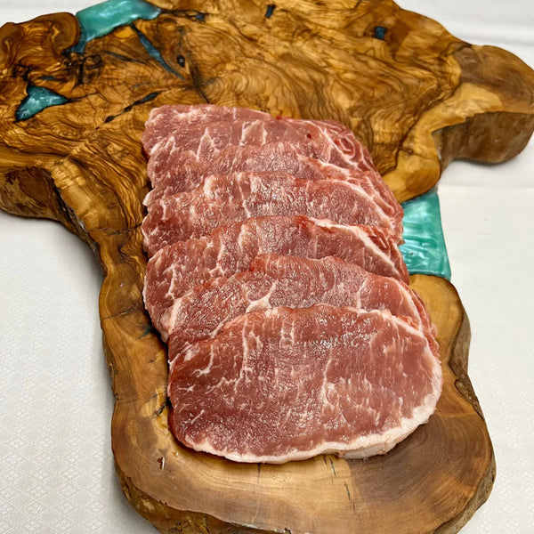 1 kg de Lomo de cerdo Abrasador fileteado, en 2 bandejas