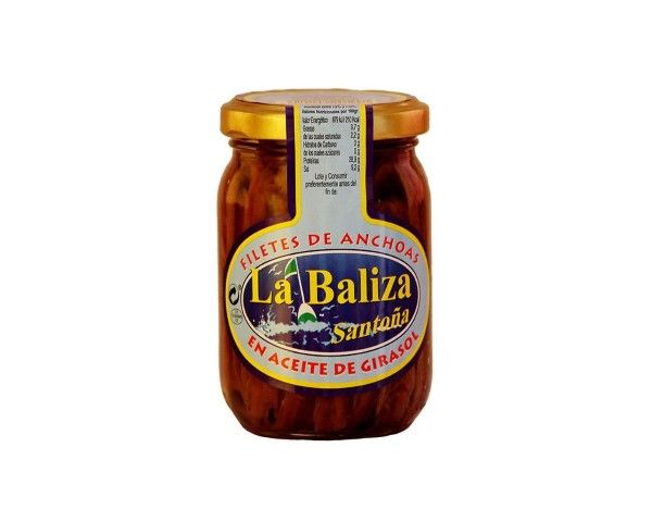 Tarro de Anchoas en aceite de girasol La Baliza 210g