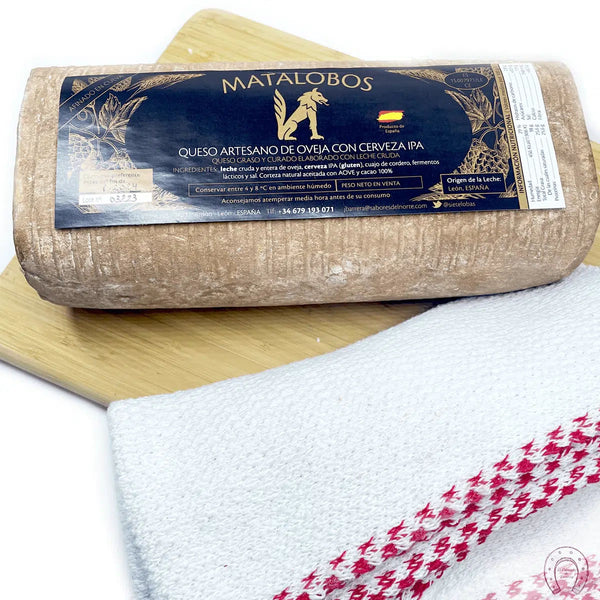 IPA Beer Aged Cheese (Matalobos) - Whole 1.8 Kg
