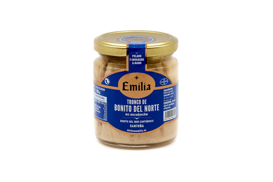Pickled northern bonito, 225g jar.