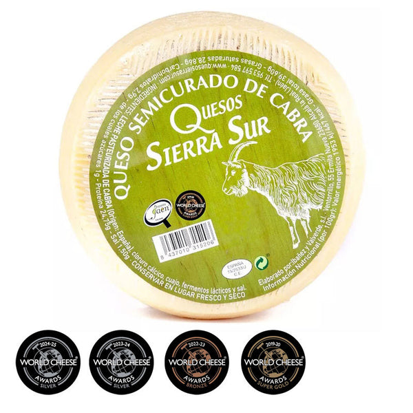Large semi-cured goat cheese