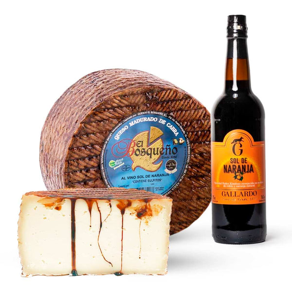 Goat Cheese cured with Orange Sun Wine
