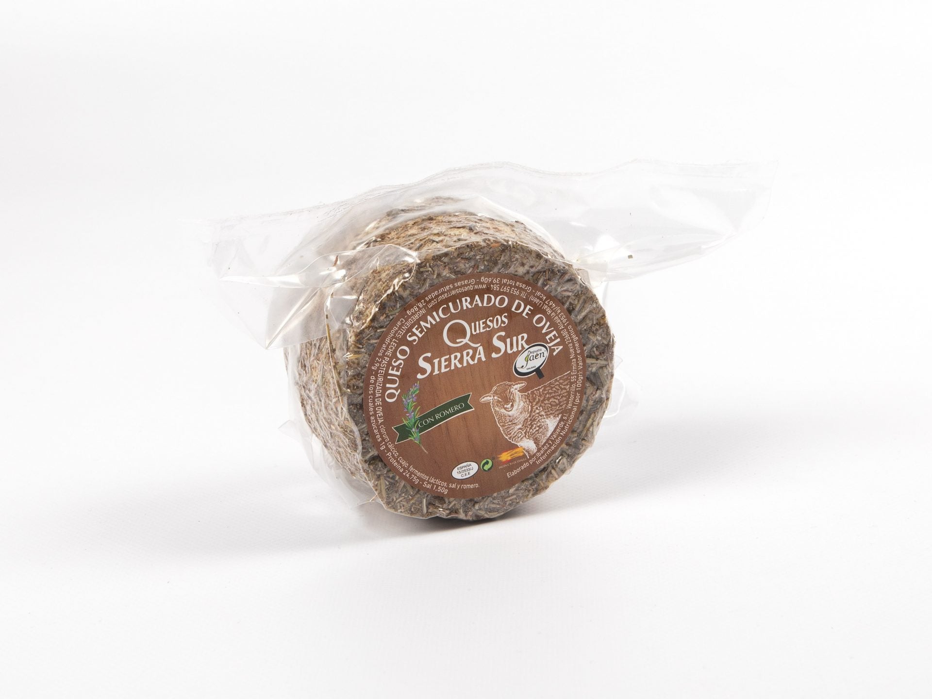 Semi-cured sheep cheese 0.400 kg with rosemary