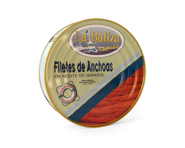 Anchoas en aceite de girasol LA BALIZA 500g