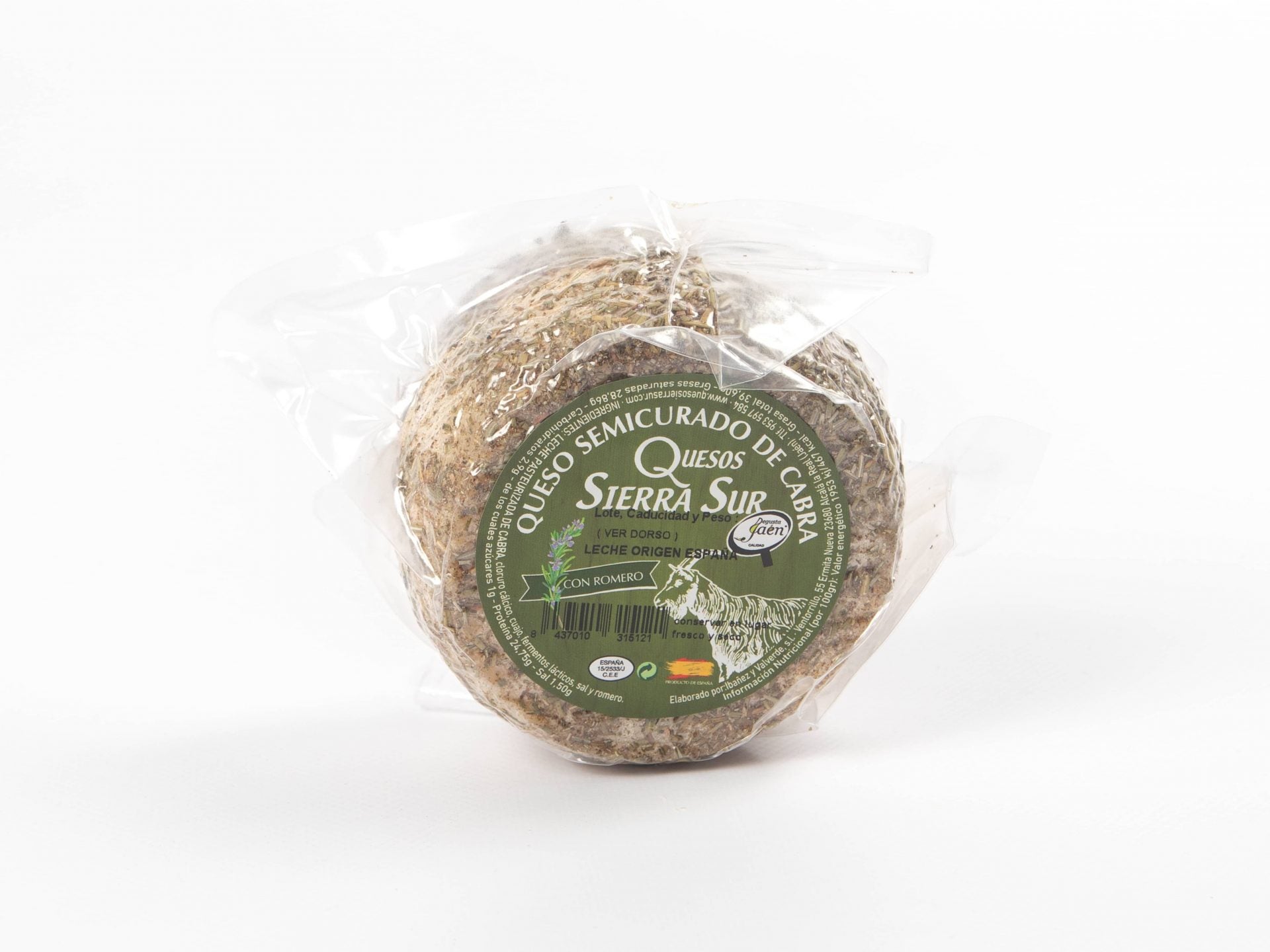 Semi-cured goat cheese 0.400 kg with rosemary