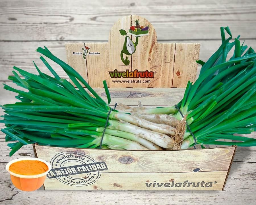 Cesta Calçotada, 50 calçots y salsa romesco 300g