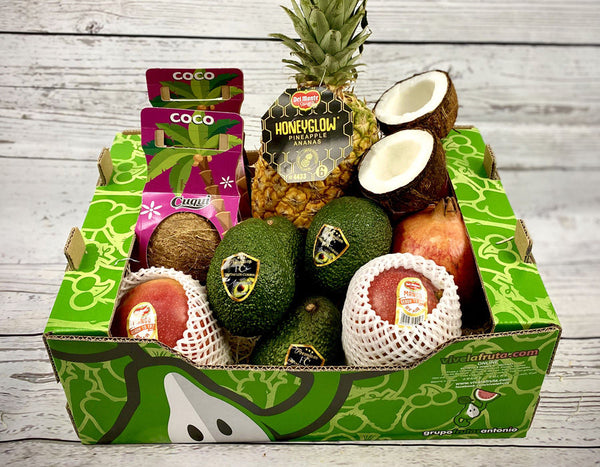 Cesta de fruta tropical premium