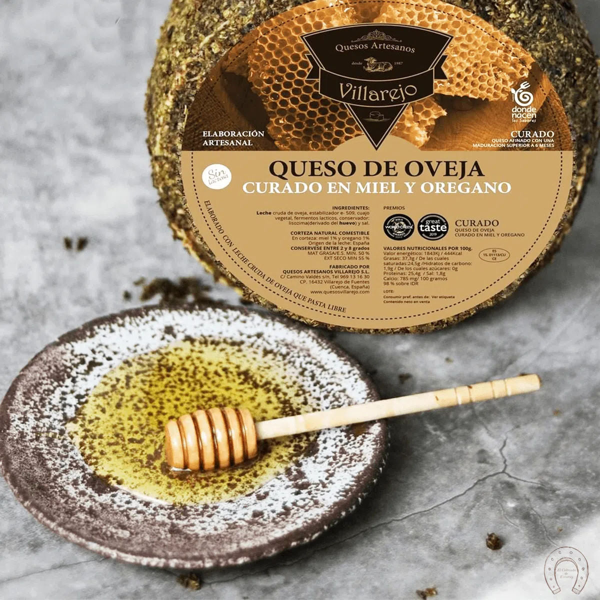 Cheese with Honey and Oregano - 370g wedge