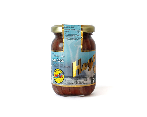 Tarro de Anchoas del Cantábrico en aceite de oliva HOYA 210g