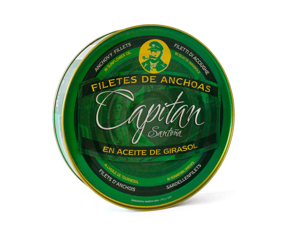 Anchoas en aceite de girasol CAPITÁN 500g