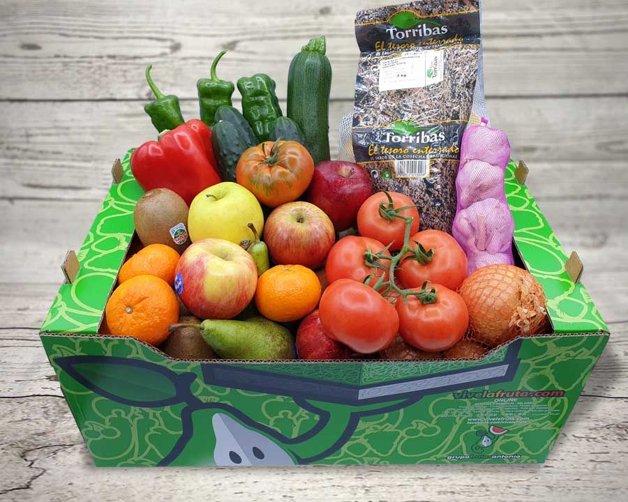 Premium fruit and vegetable basket, 12kg