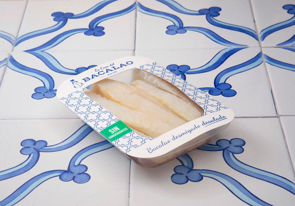 Desalted flaked cod