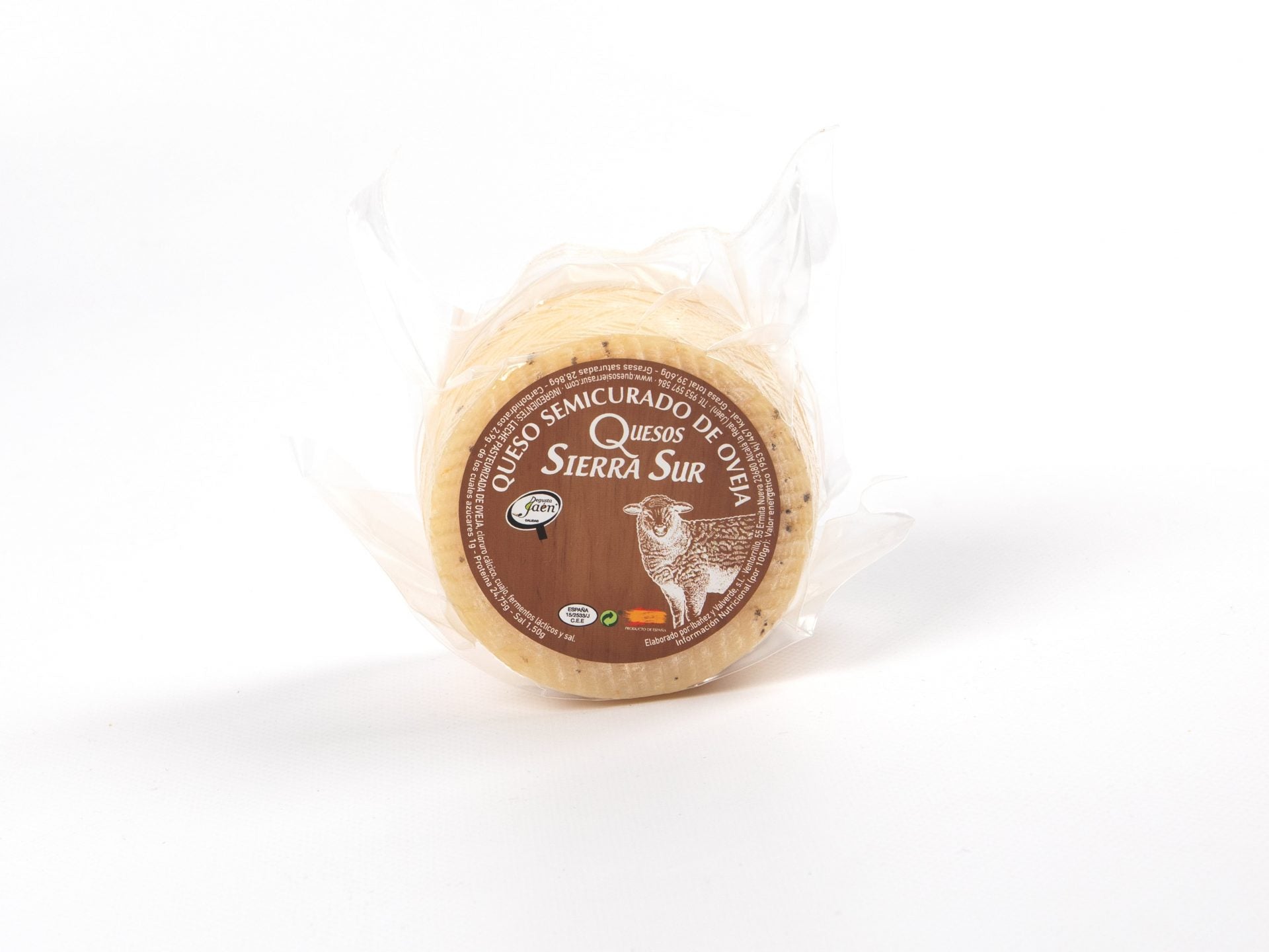 Semi-cured sheep cheese 0.400 kg natural rind
