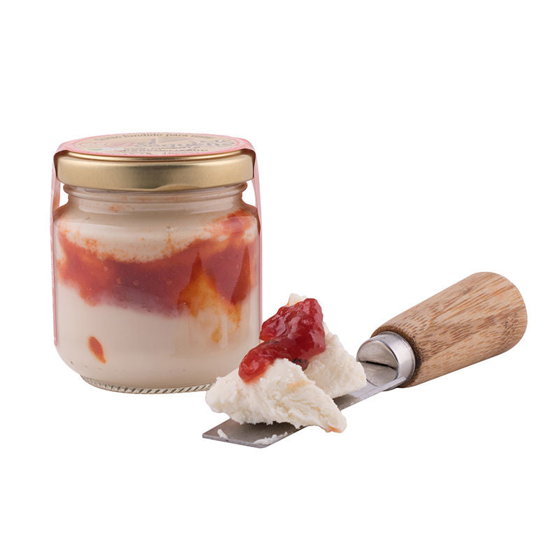 Cream cheese with caramelized roasted peppers