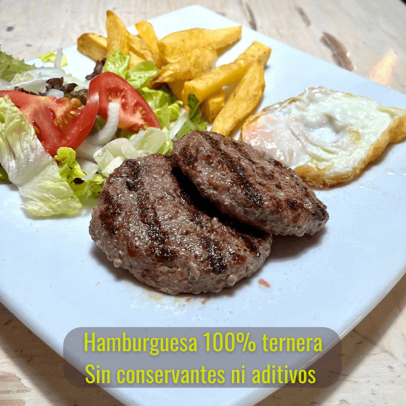 8 Hamburguesas de Ternera 100% natural de 120 gr/ En 2 pack