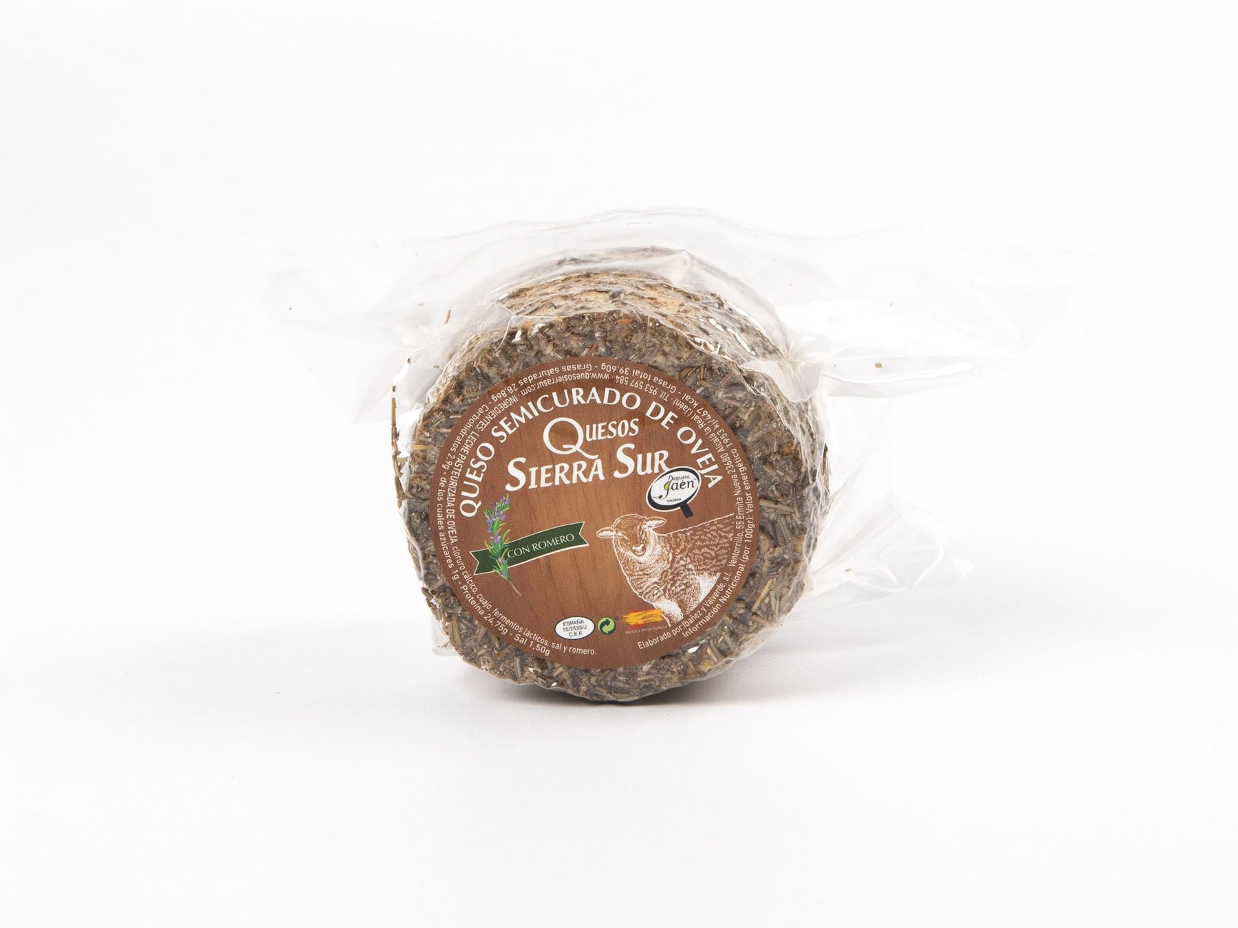 Semi-cured sheep cheese 0.400 kg with rosemary