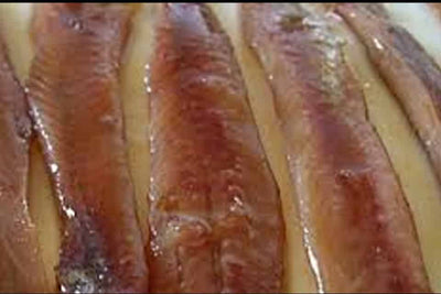 Anchoas del Cantábrico en aceite de oliva- Bandeja 100g. 10-12 Uds.
