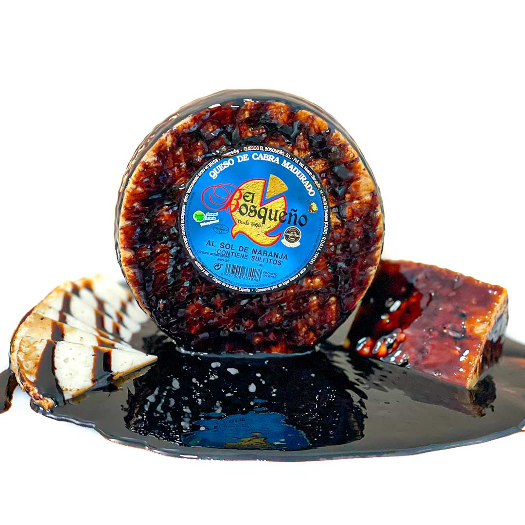 Queso Cabra curado al Vino Sol de Naranja