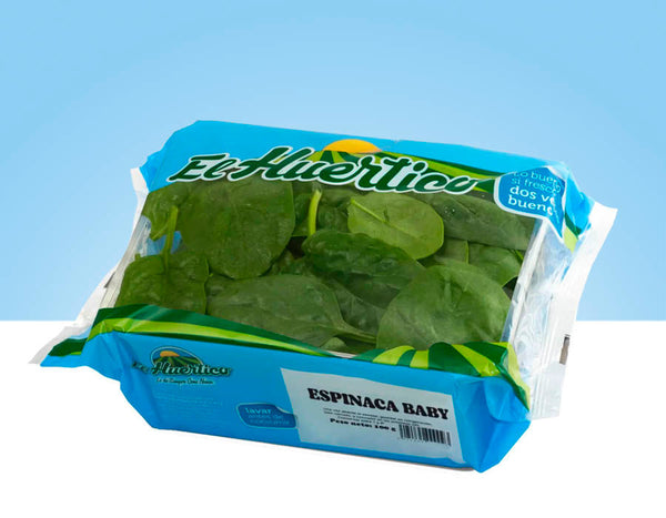 Baby spinach, tray