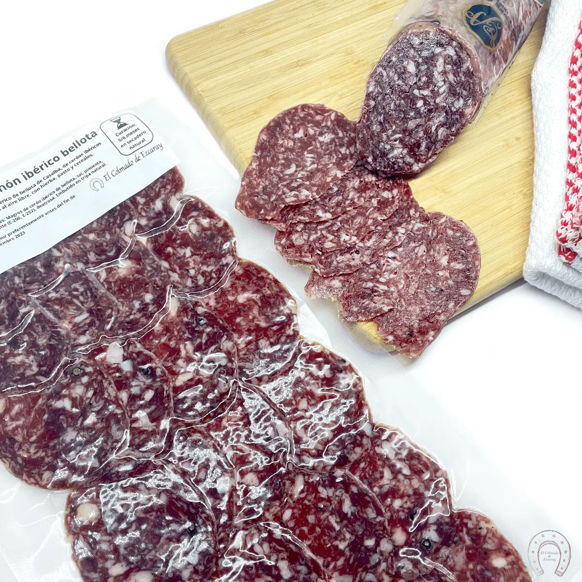 Casalba Iberian Acorn-Fed Salchichón - Sliced ​​150g