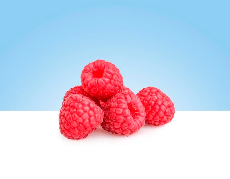 Raspberries, tray