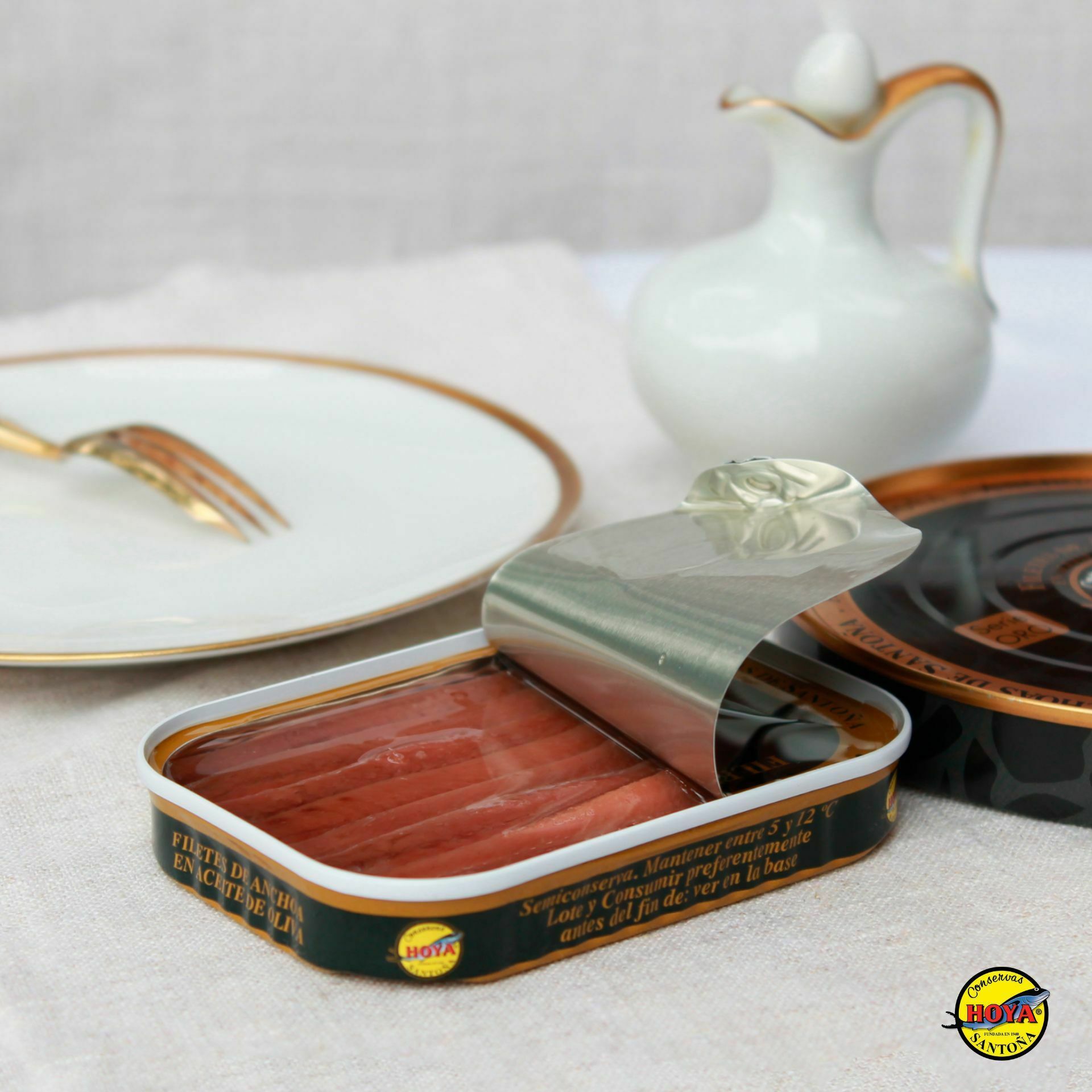 Anchoas del Cantábrico en aceite de oliva HOYA SERIE ORO 78g