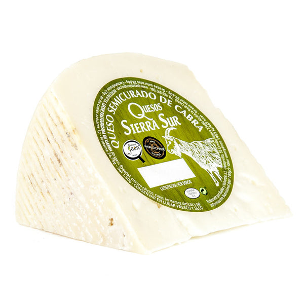 Large semi-cured goat cheese