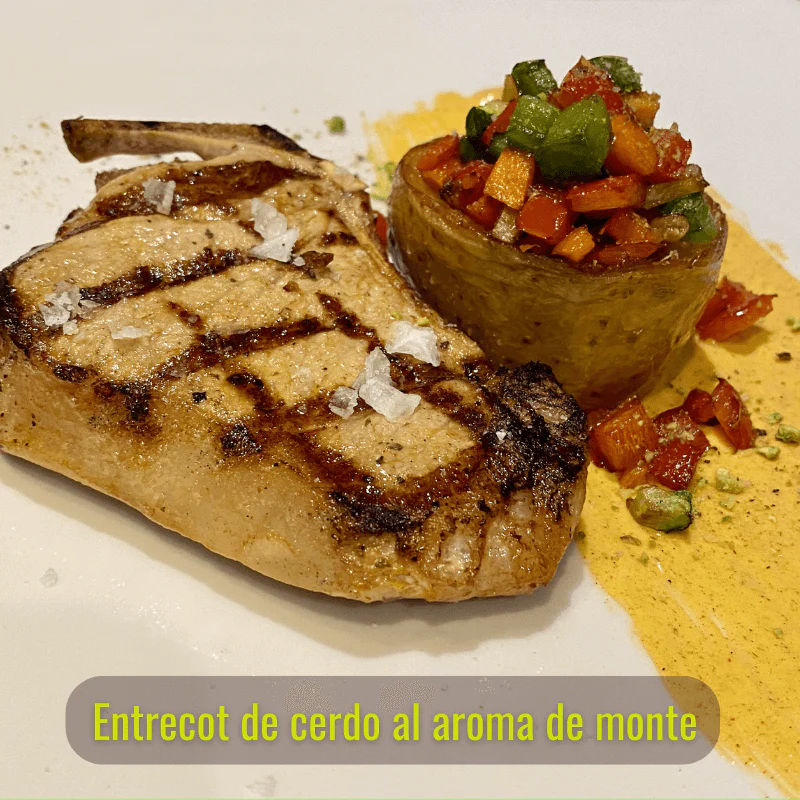 2 Entrecot de ibérico al aroma del monte, 250g/unidad
