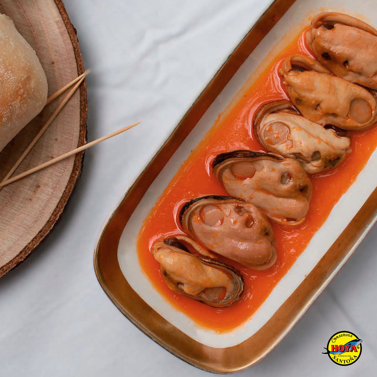 Large pickled mussels 20/25 pieces HOYA 490g