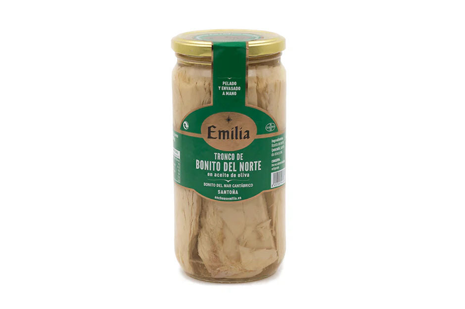Northern bonito in olive oil, 750g jar.