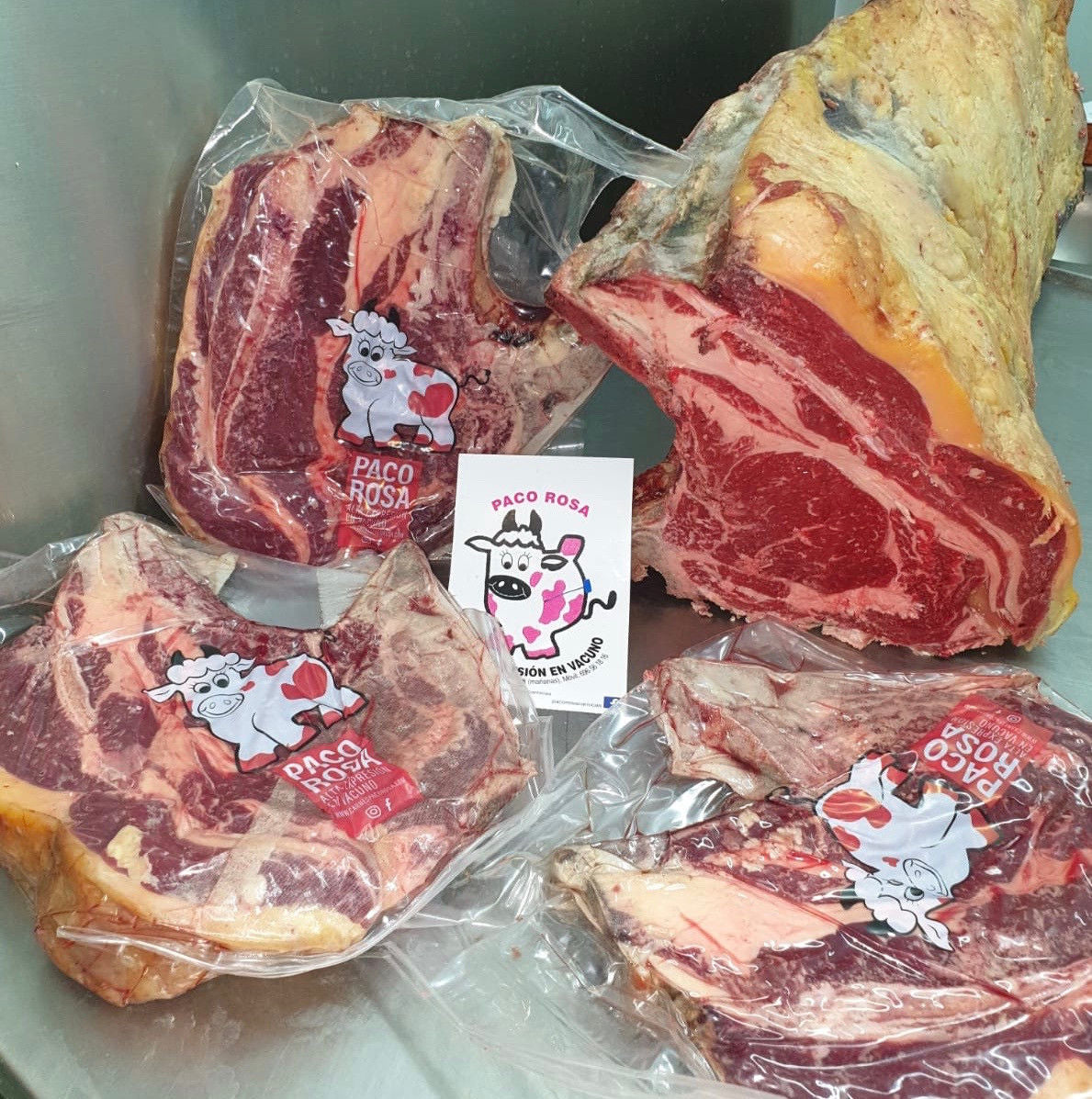 Chuletón de Vaca Raza Rustica Nacional 1/1,3kg ud.